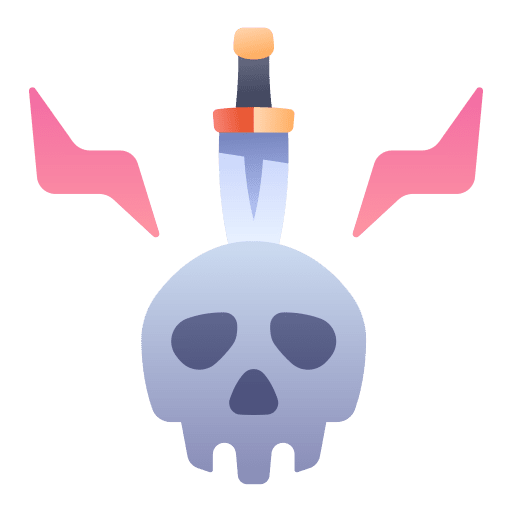 Knives skill knives skull icon