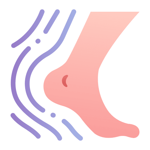 Speed feet down healthcare and medical icon