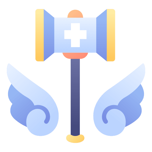 Hammer fantasy gaming hammer icon