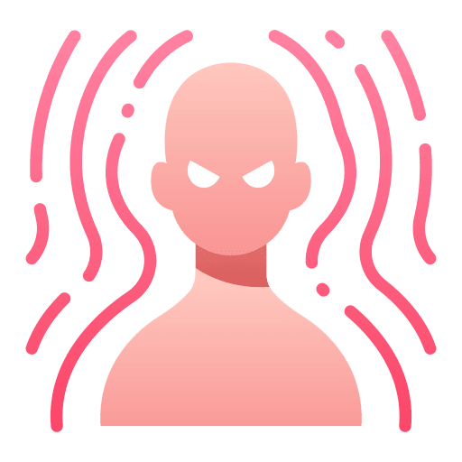 Anger human spooky person icon