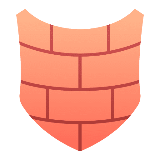 Shield protection game castle icon