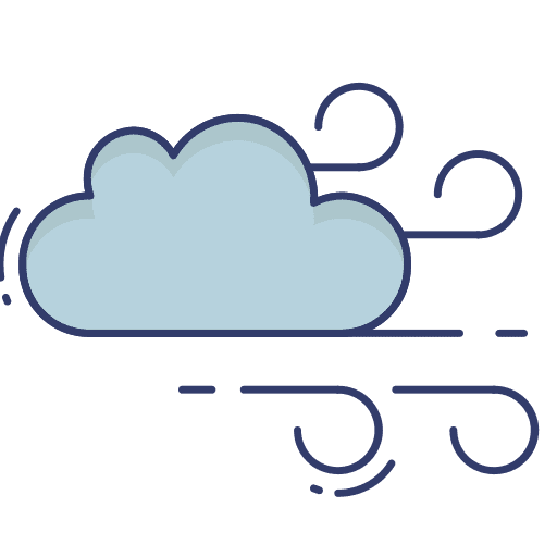 Cloud wind cloud windy icon