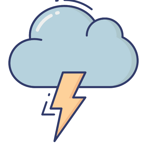 Lighting weather cloud thunder icon