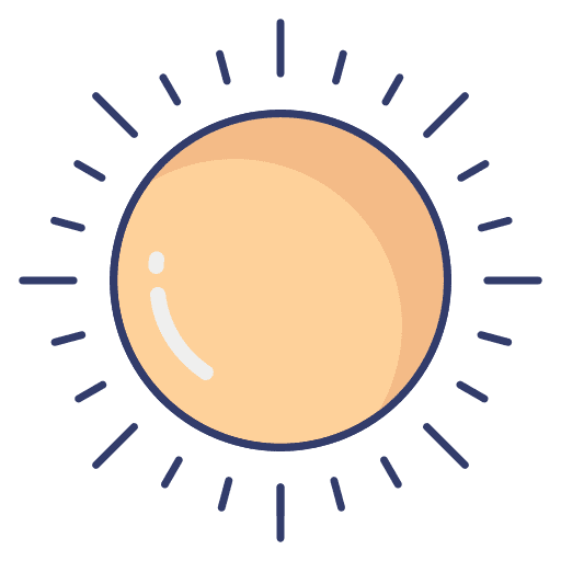 Sun summer sunny weather icon
