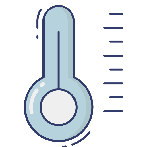 Thermometer weather temperature climate icon