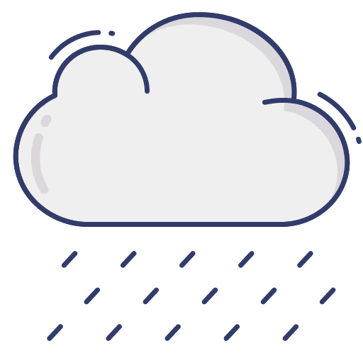 Cloud rain raining weather icon