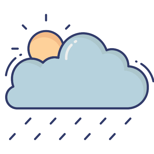 Cloud rainy cloud weather icon