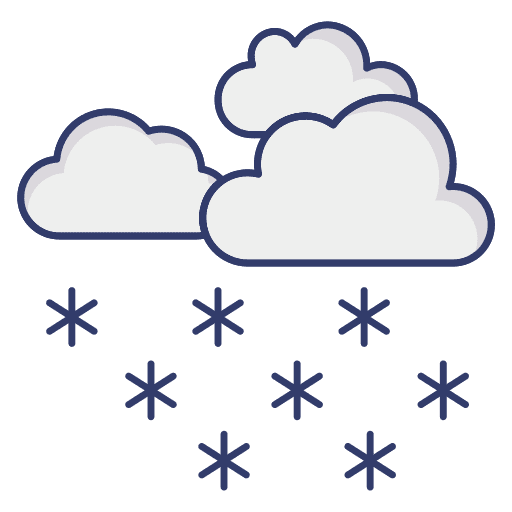 Clouds snow winter snow fall icon
