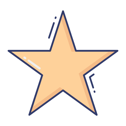 Star sky night nature icon