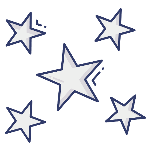 Stars weather starburst night icon