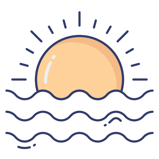 Sunset sunset sun weather icon