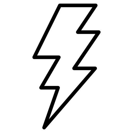 Flash weather thunder bolt icon