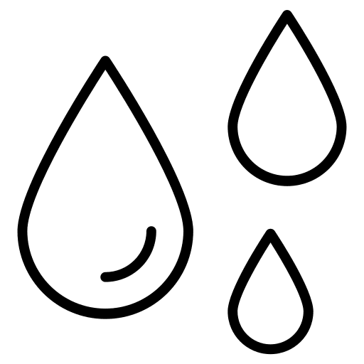 Rain drops drip weather icon