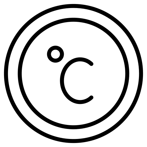Celsius temperature celsius degree icon