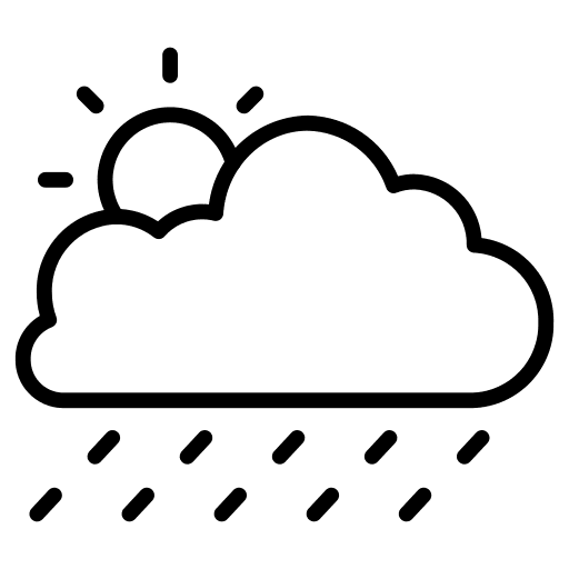 Cloud weather water sun icon