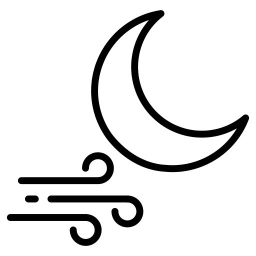 Moon wind weather moon icon