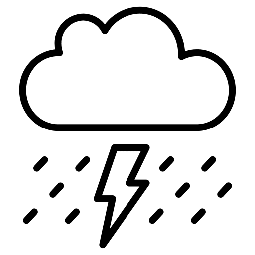 Storm thunder storm weather icon