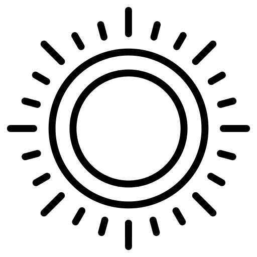 Sun sunny weather summer icon