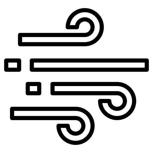 Wind winter weather nature icon