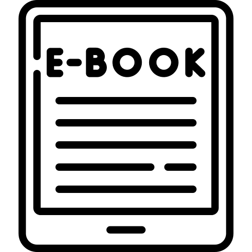 Ebook book cloud elearning icon