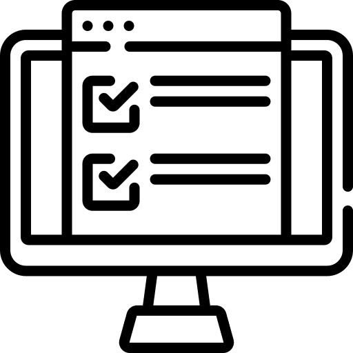 Online test electronics interface online test icon