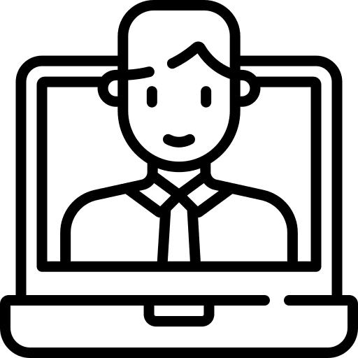 Tutor professions and jobs elearning tutor icon