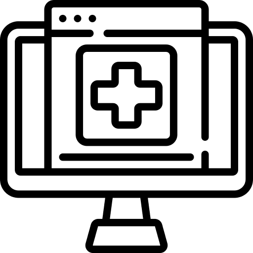 Medicine online learning distance learning healthcare icon