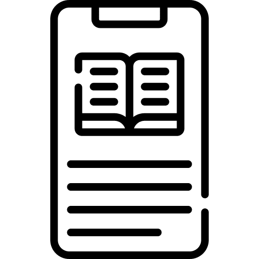 Smartphone education elearning notebook icon