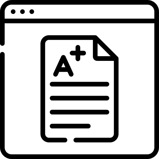 Exam online learning score exam icon