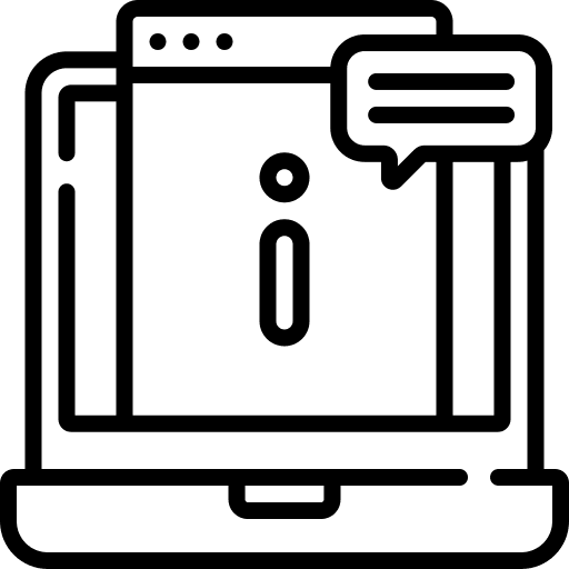 Information letter speech bubble symbol icon