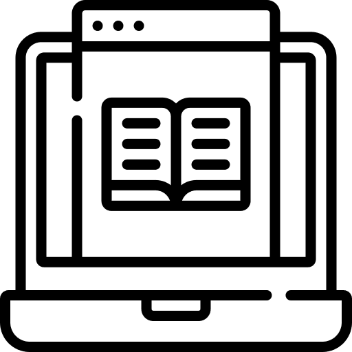 Online learning online learning ebook elearning icon