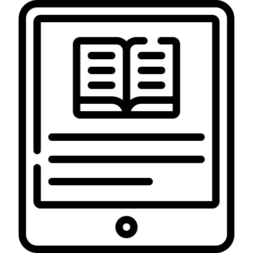 Tablet agenda educational book knowledge icon