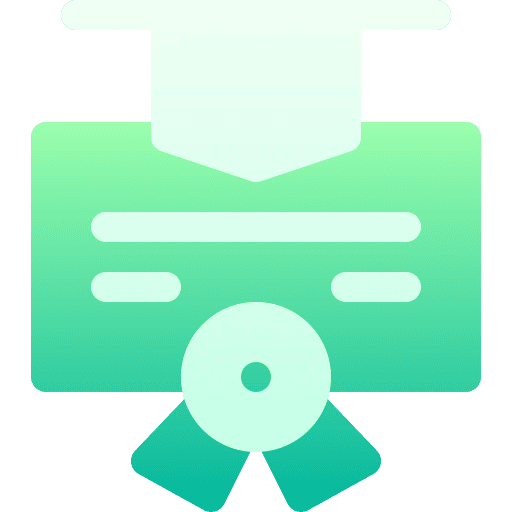 Diploma contract graduated certificate icon