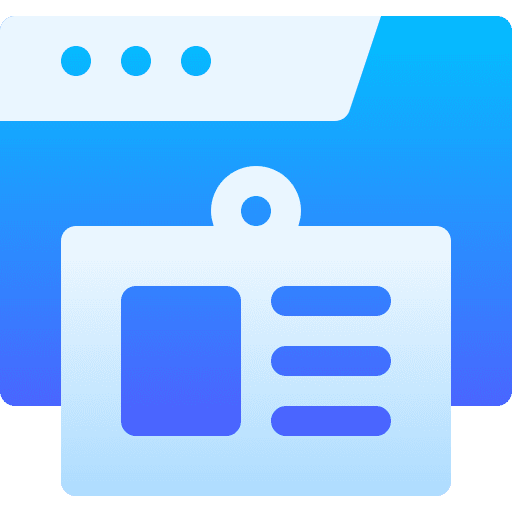 Student card identification college student icon