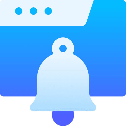 Bell communications alert website icon