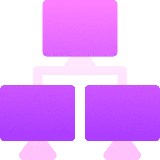Elearning computer network knowledge icon