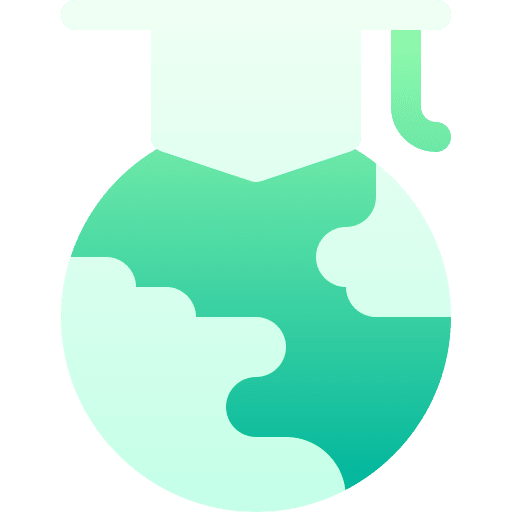 Global education globe graduate worldwide icon