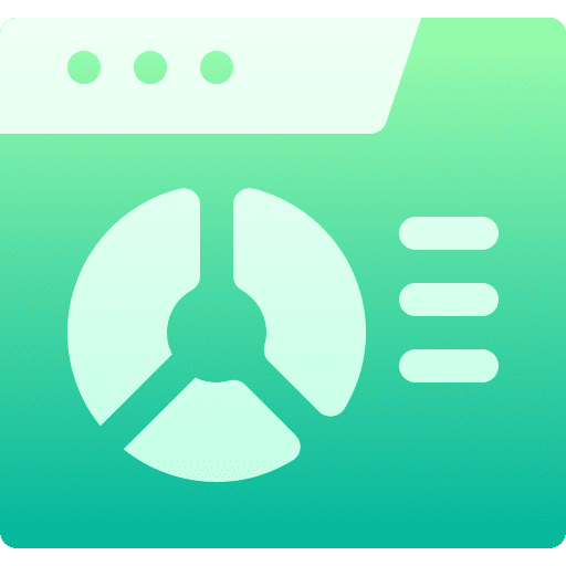 Statistics page graph chart icon