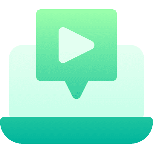 Video chat monitor communications electronics icon