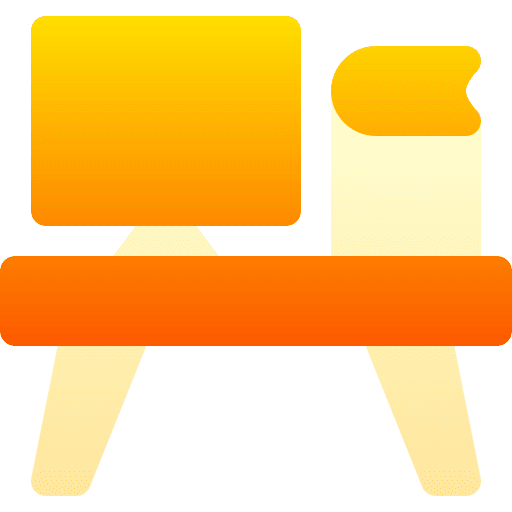 Desk study office material office icon