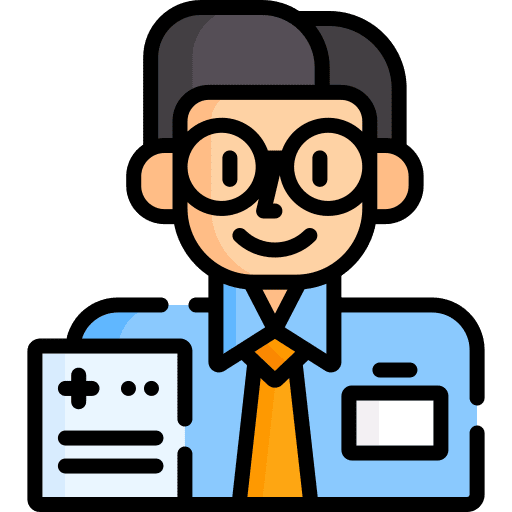 Medical staff avatar hospital professions and jobs icon