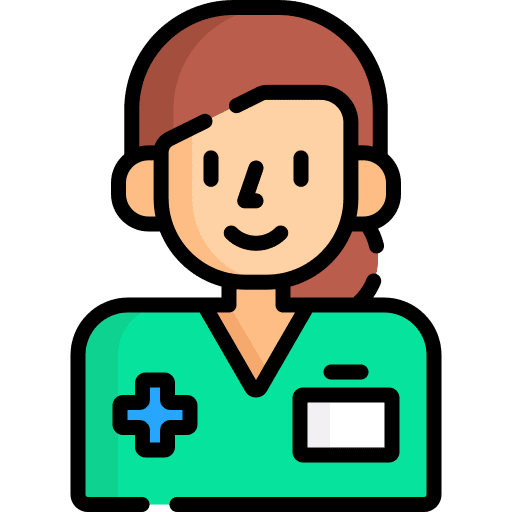 Nurse hospital avatar woman icon