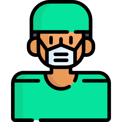Surgeon professions and jobs doctor man icon