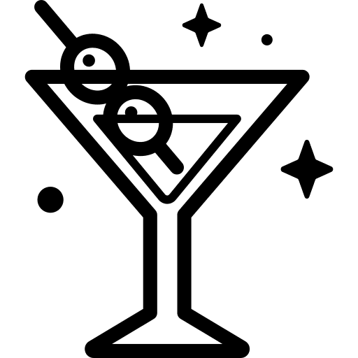 Martini food and restaurant martini alcohol icon