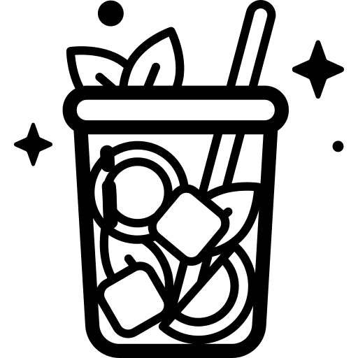 Mojito drink lemon lime icon