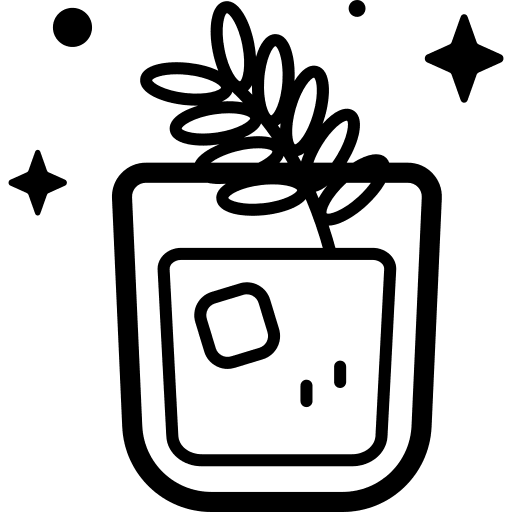 Cocktail food and restaurant drink ice tea icon