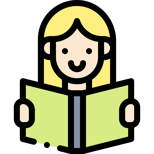 Reading graduation avatar reading icon