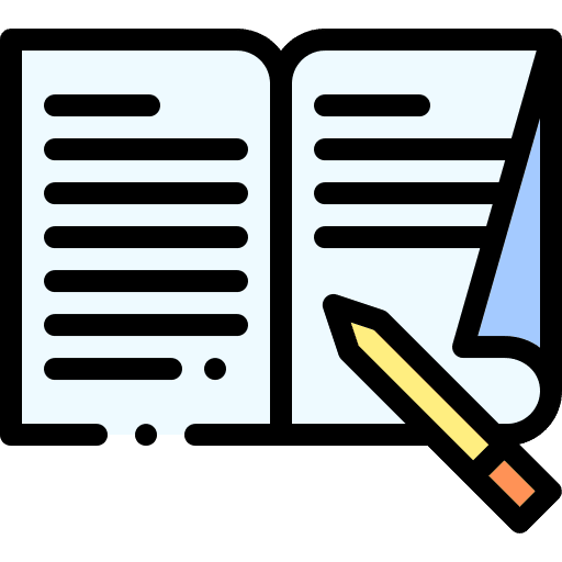 Writing book read pencil icon