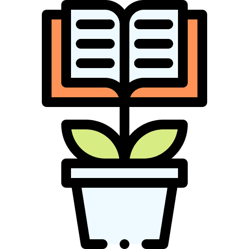 Educative book reading open book education icon