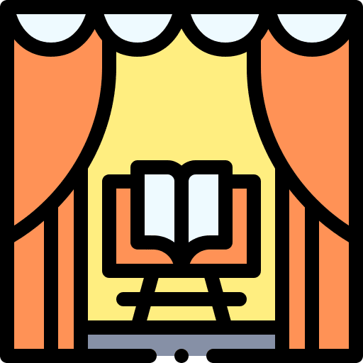 Theater stage theater cultural activities icon